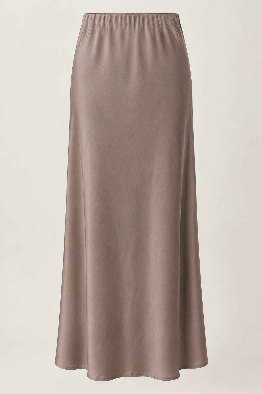 FALDA MIDI SATINADA SEINOVE TAUPE