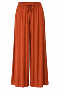 PANTALONES ANCHO SATINADO NARANJA