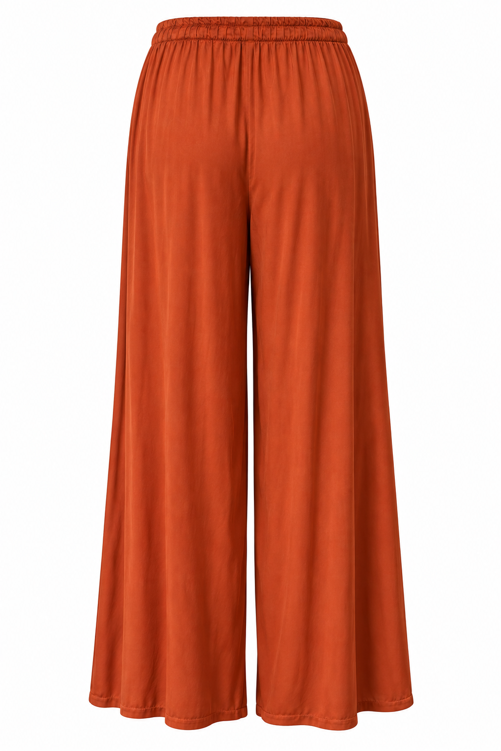 PANTALONES ANCHO SATINADO NARANJA
