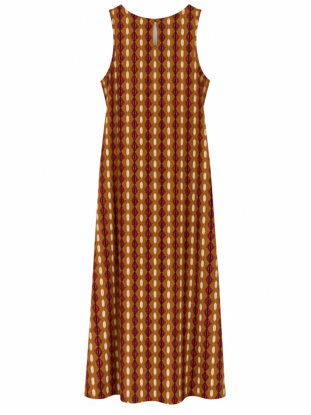VESTIDO ESTAMPADO MOSTAZA SEINOVE