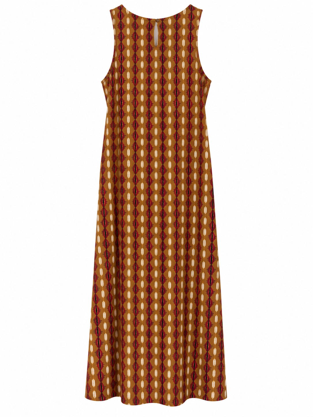 VESTIDO ESTAMPADO MOSTAZA SEINOVE