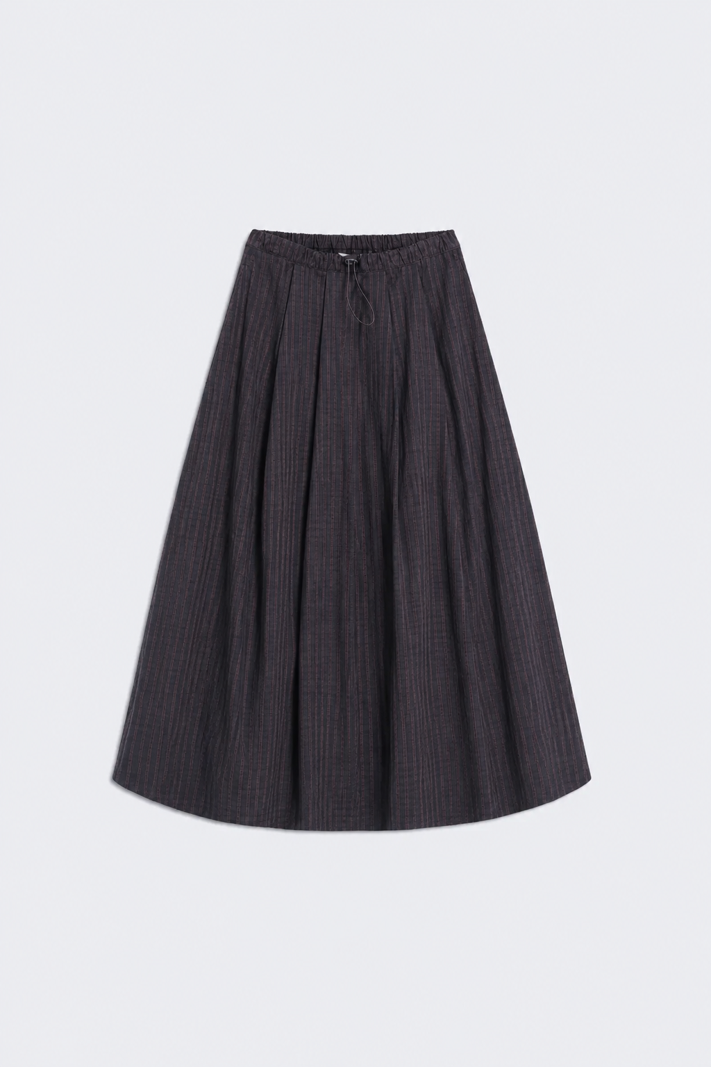 FALDA SPORTY STRIPES MARRON