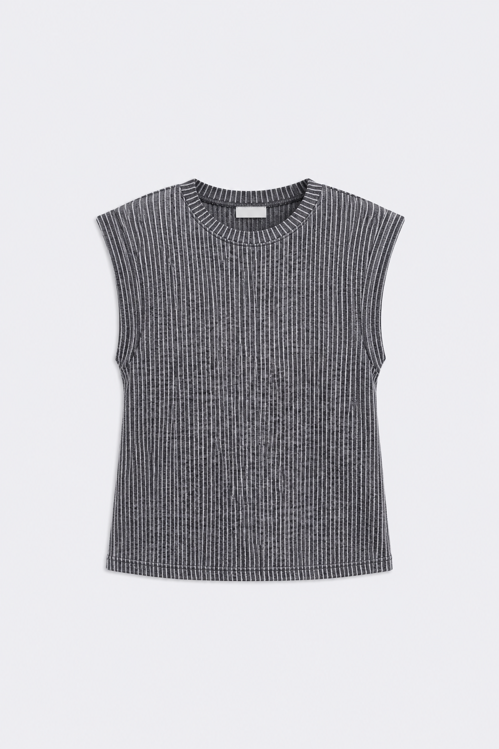 CAMISETA CANALE CON CUELLO REDONDO AZUL INDIGO