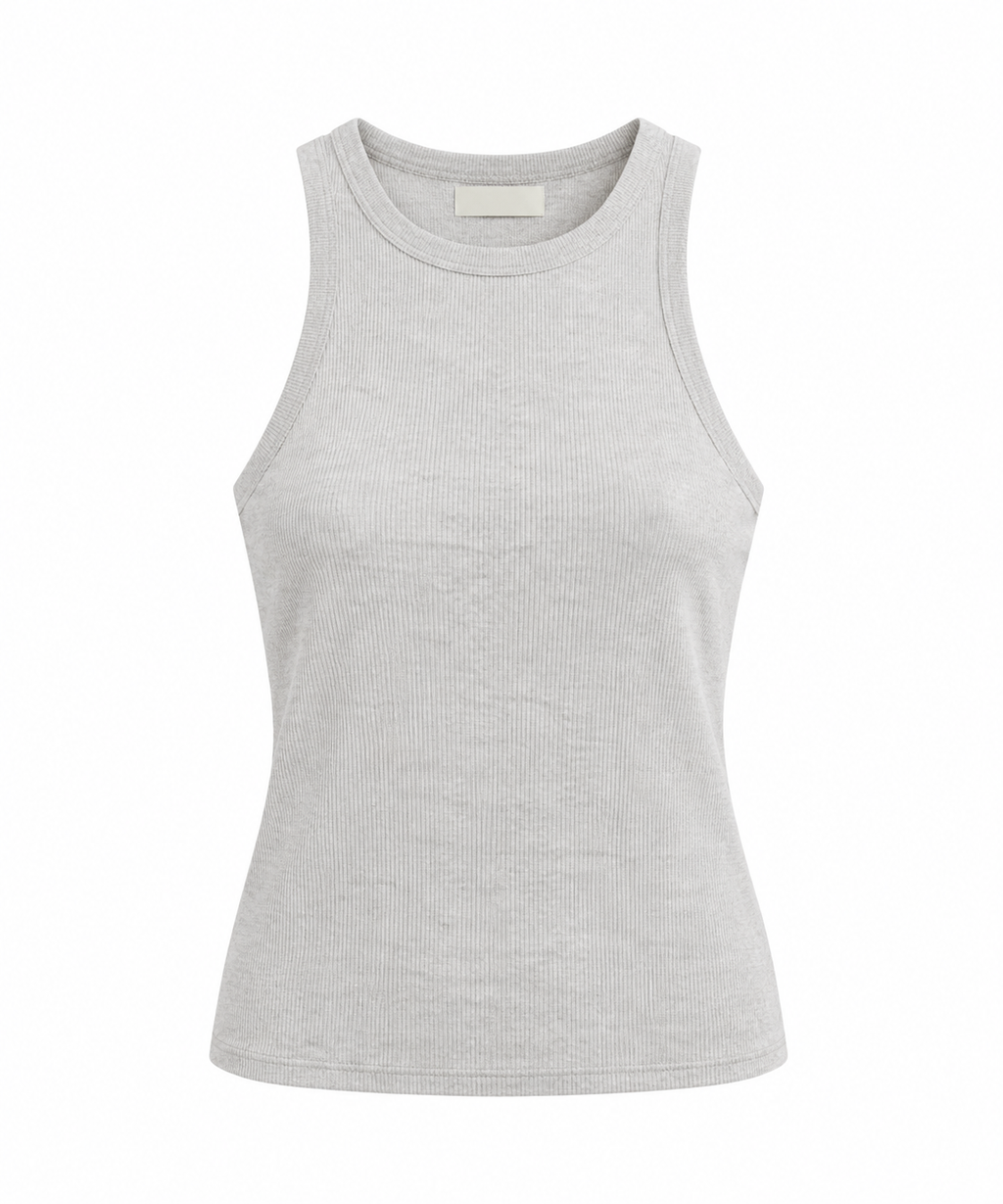 CAMISETA BASICA DE CANALE GRIS CLARO