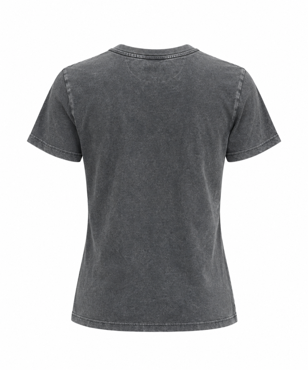 CAMISETA MANGA CORTA PRINT GRIS OSCURO