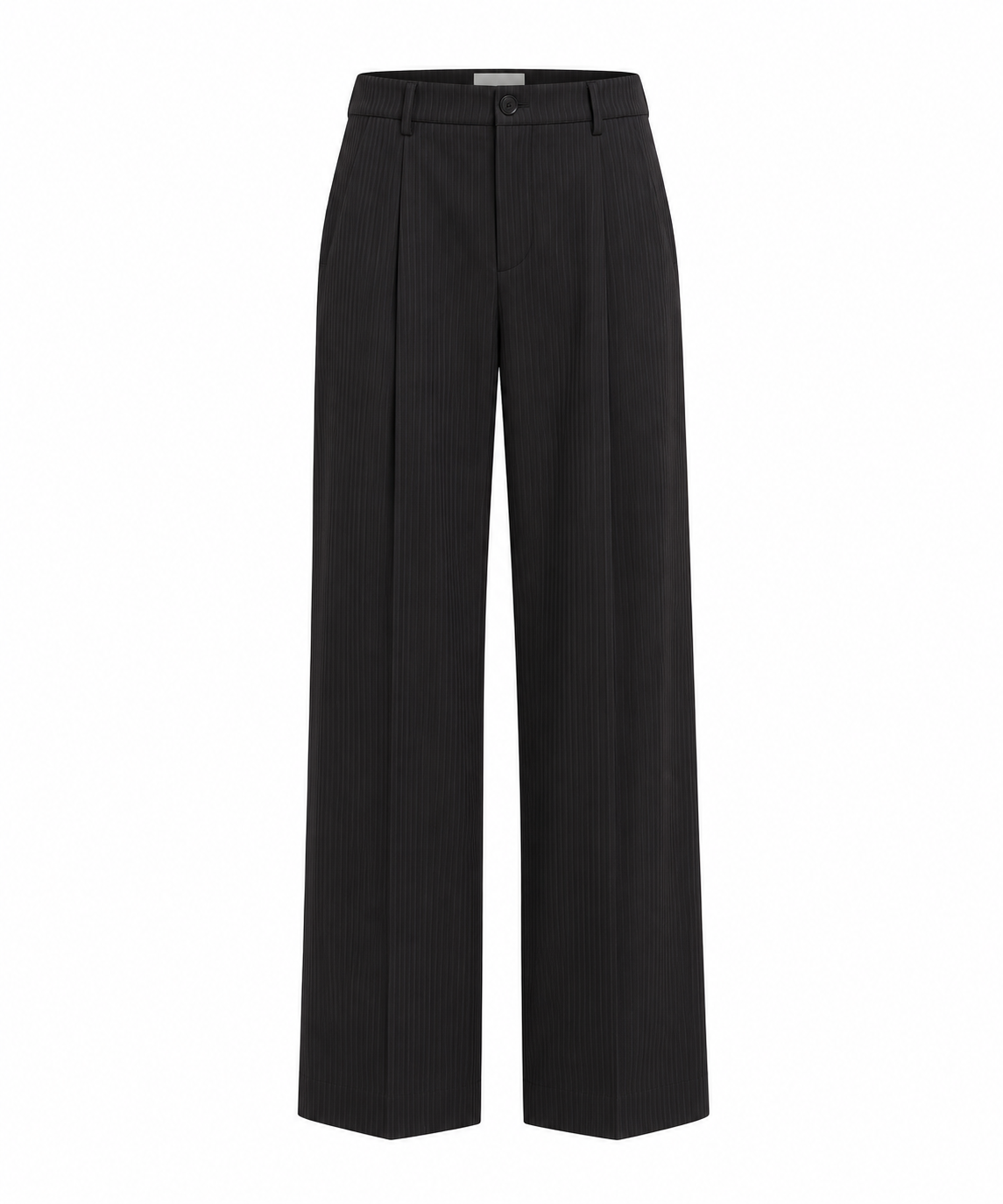 PANTALON LARGO CON GOMA GRIS OSCURO