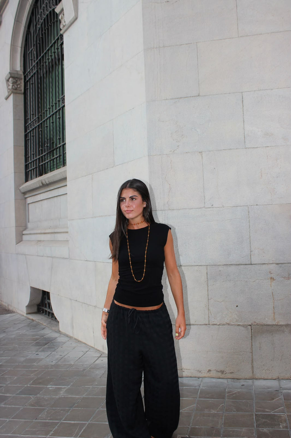 PANTALON LOGAN BLACK CHECKS