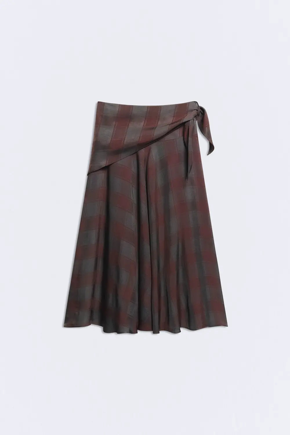 FALDA GALWAY BURGUNDY CHECKS